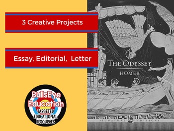 Preview of The Odyssey by Homer: Three Creative Writing Project Prompts