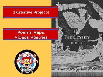 Preview of The Odyssey by Homer: Two Creative Project Prompts