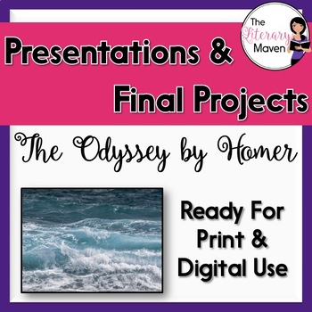 Preview of The Odyssey by Homer WebQuest, Presentations, Projects