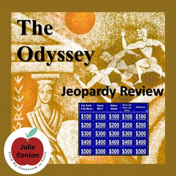 Preview of The Odyssey--Jeopardy Review Game