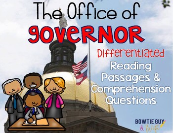 Preview of The Office of Governor Differentiated Reading Passages & Questions
