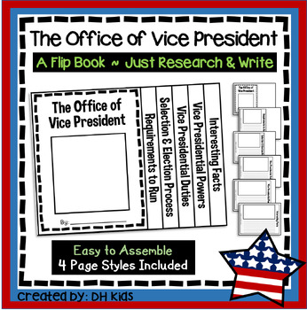 Preview of The Office of Vice President, US Government Flip Book, US Politics Writing