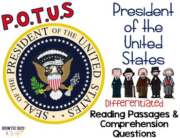 Preview of The Office of the President Differentiated Reading Passages & Questions