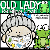 The Old Lady Retelling Craft - Frog Garden Spring - Book Buddy