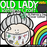 Old Lady Retelling Craft - St. Patrick's Clover Day Book Buddy