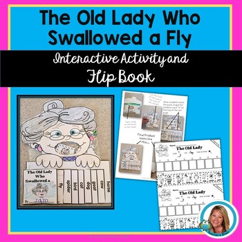 Preview of The Old Lady Who Swallowed a Fly Interactive Flip Book