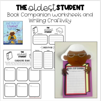Preview of The Oldest Student Book Companion Worksheets & Writing Craftivity