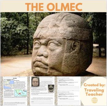 Preview of The Olmec: Mesoamerica: Reading Passages + Comprehension Activities