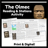 The Olmec One-Page Reading and 5 Station Activity: Multipl