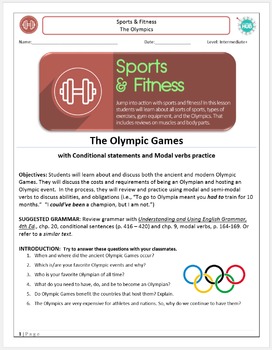 Preview of The Olympic Games Complete Unit Packet (Adult ESL)