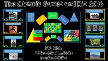Preview of The Olympic Games and Rio 2016 - Presentation - 102 slides