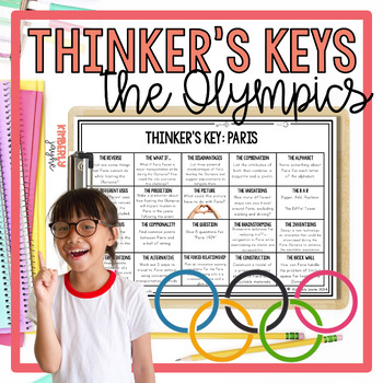 Preview of 2024 Paris Olympics Thinkers Keys Gifted & Talented Students Enrichment Tasks