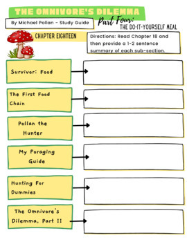 homework delineate arguments the omnivore's dilemma afterword