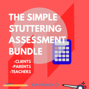 Preview of The Simple Stuttering Assessment Bundle