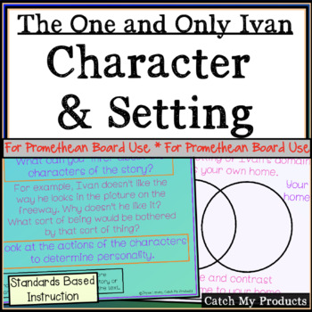 Preview of The One and Only Ivan Character Traits & Setting for Promethean Board Use