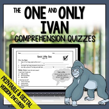 Preview of The One and Only Ivan (One and Only Ivan Novel Study)