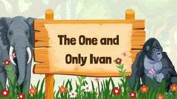 Preview of The One and Only Ivan Daily Slides - Vocabulary and Comprehension Questions!