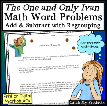 The One and Only Ivan Activities Print or Digital Worksheets TpT