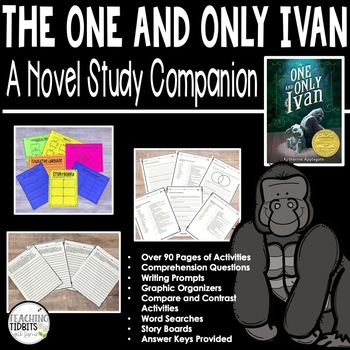 Preview of The One and Only Ivan Novel Study, Activities, Chapter Questions
