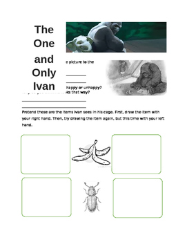 The One and Only Ivan Worksheet by Bradley s Free Goodies TpT