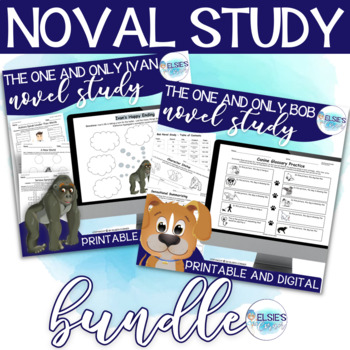 Preview of The One and Only Ivan and The One and Only Bob Novel Study Bundle