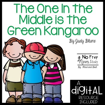 Preview of The One in the Middle is the Green Kangaroo Novel Study and DIGITAL Resource