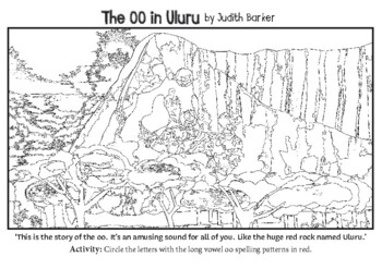 Preview of The Oo in Uluru — FREE Colouring Worksheet