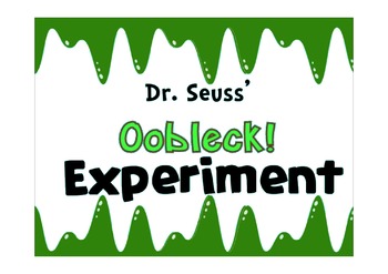 Preview of The Oobleck Experiment
