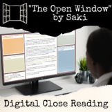 The Open Window by Saki Digital Close Reading and Analysis