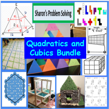 Preview of Quadratic and Cubic Problems, Activities, and Formative Assessment Bundle