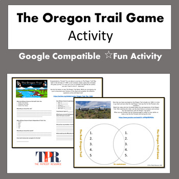 Preview of The Oregon Trail Game Compare and Contrast  (Google Comp)
