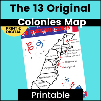 Preview of The Thirteen Colonies Bulletin Board Poster
