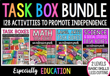 10 Tasks Boxes, on a Budget, for Your Special Education Students