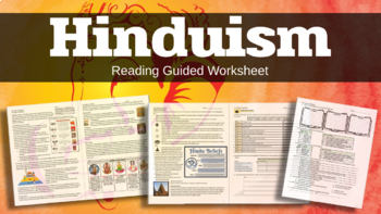 Preview of The Origins of Hinduism: A reading guided worksheet