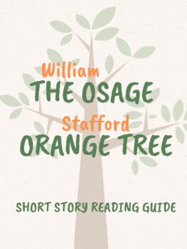 Preview of The Osage Orange Tree by William Stafford - Short Story Guided Response + KEY