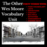 The Other Wes Moore Vocabulary (and more) Unit