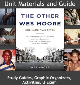 Preview of The Other Wes Moore Complete Unit (Word & PDF versions)