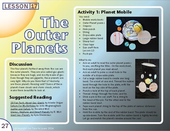 Preview of The Outer Planets (Lesson Plan)