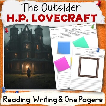Preview of The Outsider by H.P. Lovecraft Short Story Halloween Reading Activities