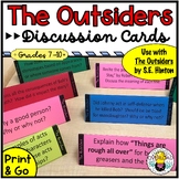 The Outsiders: 30 Printable 3-D Discussion Cards/Tents for
