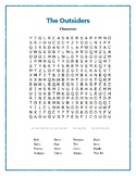 The Outsiders: 6 Word Searches Based on the Novel