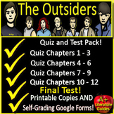 The Outsiders Chapter Quizzes and Final Test - Printable C