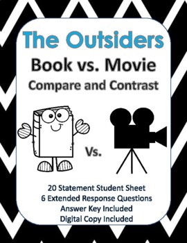 the outsiders movie vs book comparison essay