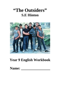 Preview of The Outsiders By S.E Hinton Booklet