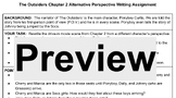 The Outsiders Chapter 2 Alternative Perspective Writing As