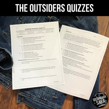 Preview of The Outsiders: Chapter Quizzes
