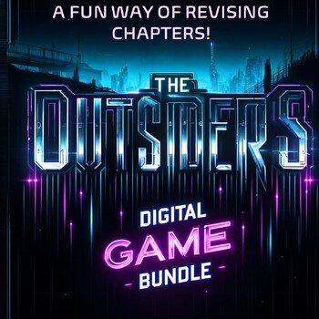 Preview of The Outsiders Digital Chapter Review Game Bundle - Fun Interactive Quizzes