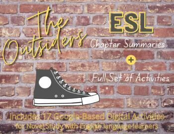 Preview of The Outsiders - Chapter Summaries + Full Set of Activities for ESL Students
