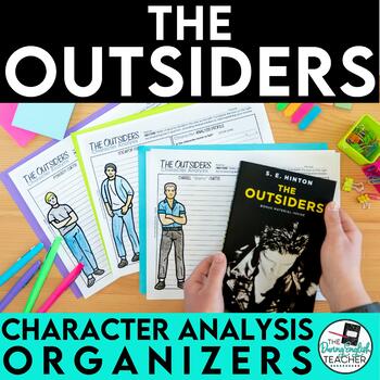Preview of Outsiders Character Analysis Graphic Organizers