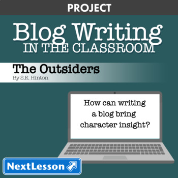 Preview of The Outsiders: Character Blog Writing - Projects & PBL